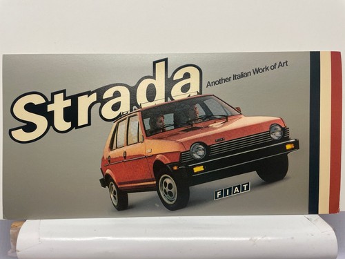 Fiat strada 1979 cartolina - fiat,
